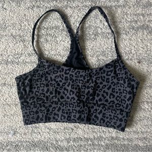 Varley Grey Leopard Bra and Leggings Set